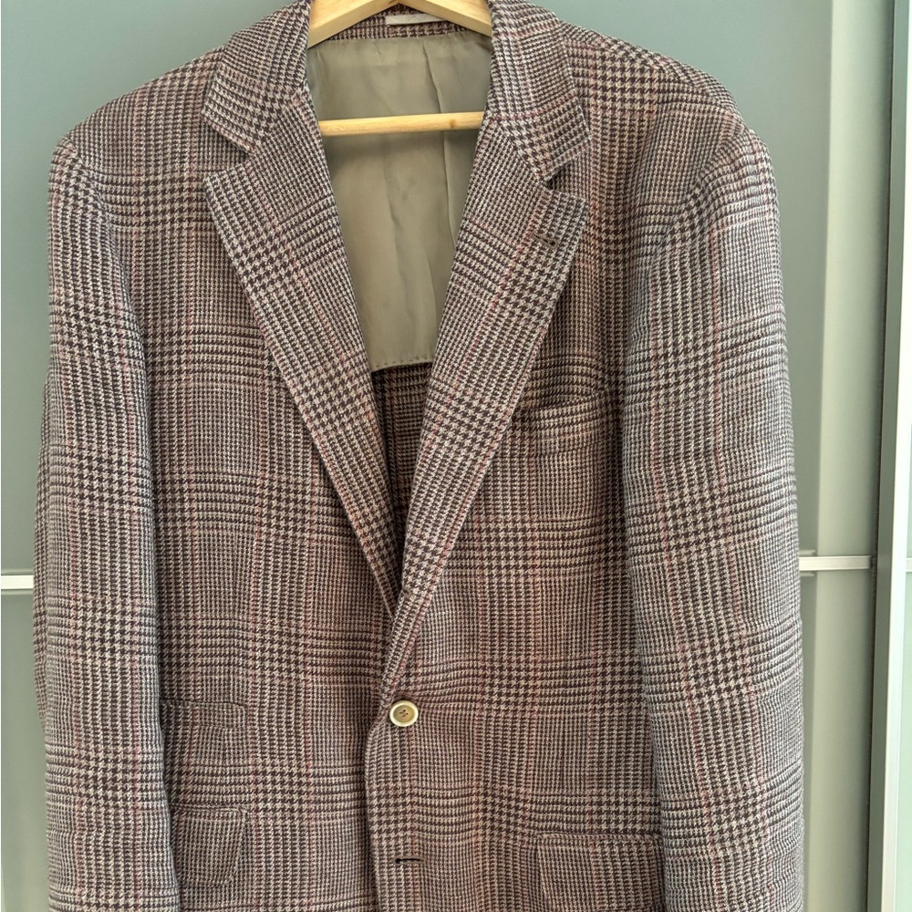 Brunello Cucinelli 38R - Brown check sport coat/ blazer NWT